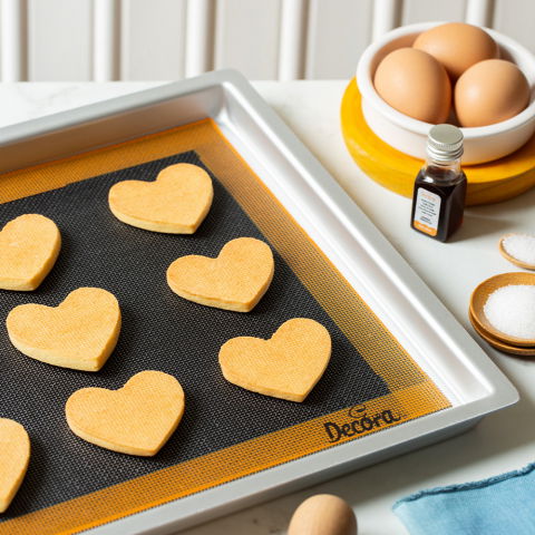 Folii, Covorase, Ustensile Coacere - Covoras silicon Microforat Maro Coacere, 58.5 x 38.5 cm