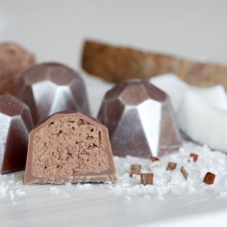 Glazuri, Napaj, Creme Cofetarie - Crema Crocanta Ciocolata cu Lapte si Cocos, Pralin Delicrisp Coconty, IRCA, 5Kg