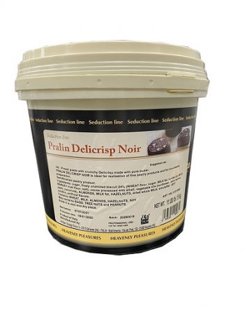 Glazuri, Napaj, Creme Cofetarie - Crema Crocanta Ciocolata Neagra, Pralin Delicrisp Noir, IRCA, 5kg