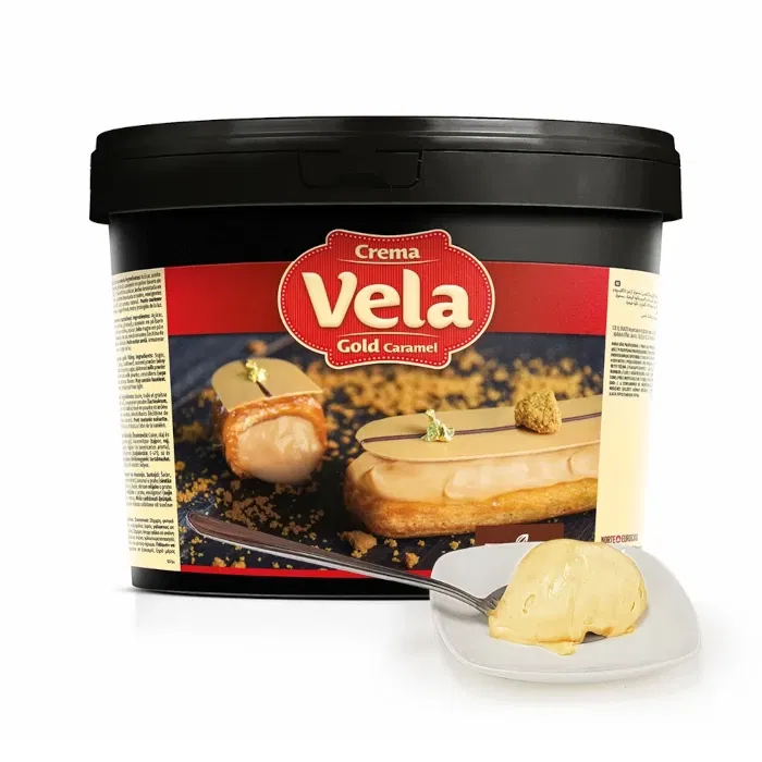 Glazuri, Napaj, Creme Cofetarie - Crema tartinabila cu Caramel Auriu, Vela Gold Caramel