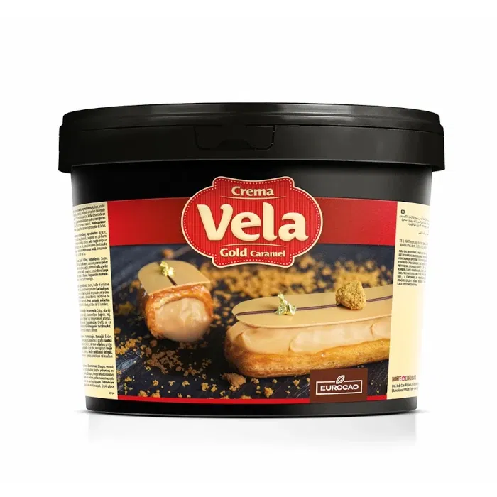 Glazuri, Napaj, Creme Cofetarie - Crema tartinabila cu Caramel Auriu, Vela Gold Caramel