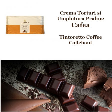 Glazuri, Napaj, Creme Cofetarie - Crema Torturi Cafea, Tintoretto Coffee, Callebaut, 5 Kg