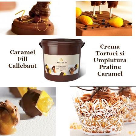 Glazuri, Napaj, Creme Cofetarie - Crema Torturi Caramel, Caramel Fill, Callebaut, 5Kg