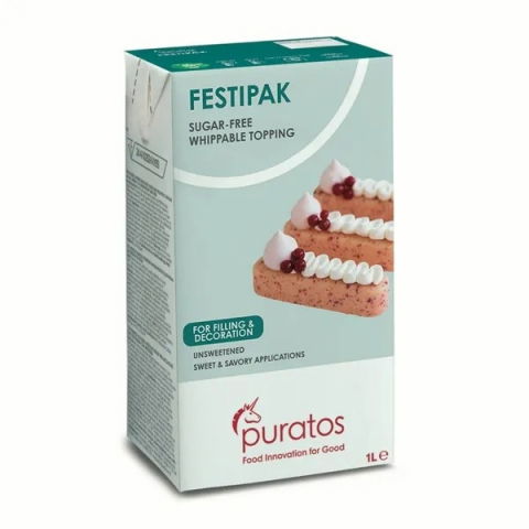 Frisca, Lapte condensat - Crema Vegetala Festipak 26% Grasime Puratos, 1 L