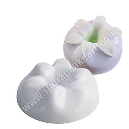 Ustensile Decor Pasta de Zahar - Crin - Suporturi Formare si Uscare Floare Ø 16 x H 6 cm, Set 4 Buc