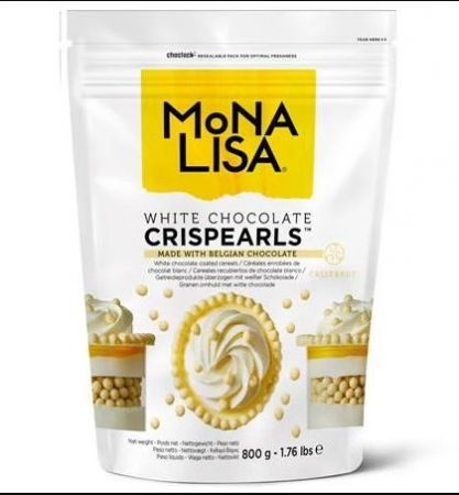 Decoratiuni Comestibile, Decor Tort - Decoratiuni Crispearls, Perle de Ciocolata Alba 800 g