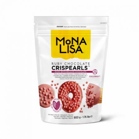 Decoratiuni Comestibile, Decor Tort - Decoratiuni Crispearls, Perle de Ciocolata Ruby 800 g