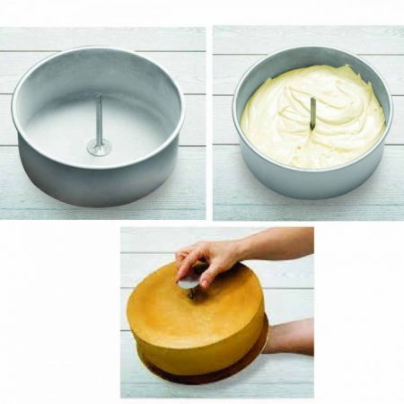 Cofetarie - Ustensile - Cui Inox Difuzare Caldura si Coacere Uniforma, Ø 4 x H 11.5 cm