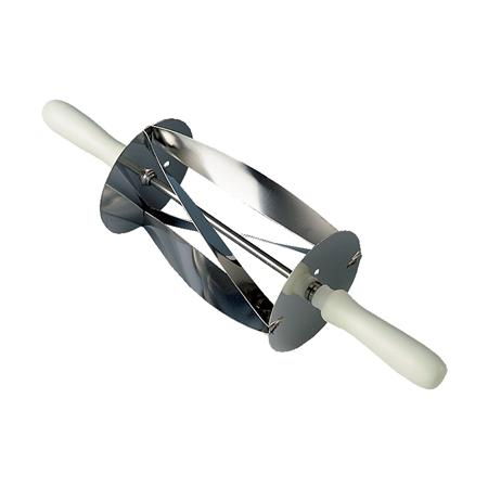 Brutarie, Patiserie - Ustensile - Cutit Inox Croissant, Dimensiuni Triunghiuri Baza 18 x H 20 cm