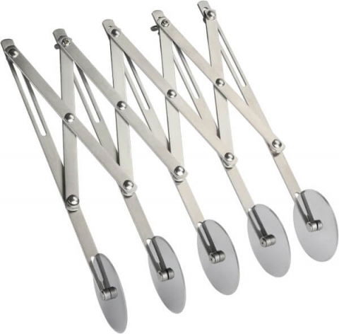 Cutite, Raschete, Raclete, Stante - Cutit Inox Extensibil cu 5 Lame Circulare Netede, Reglabil între 1 și 12,5 cm, Martellato