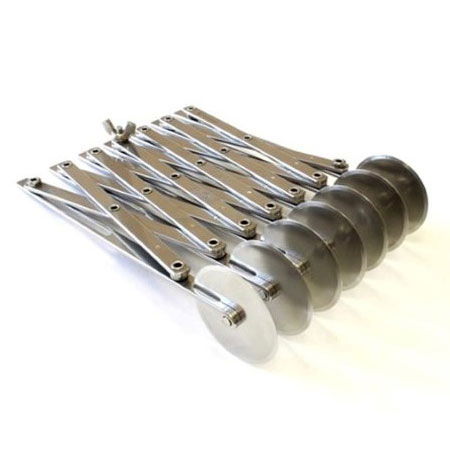 Brutarie, Patiserie - Ustensile - Cutit Inox Extensibil cu 7 Lame Circulare Netede