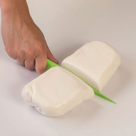 Ustensile Decor Pasta de Zahar - Cutit Paste Modelabile, Material Plastic Verde, L 26 cm