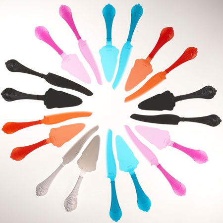 Cutit Portionare Tort/Desert, Plastic Negru, L 29 cm [2]