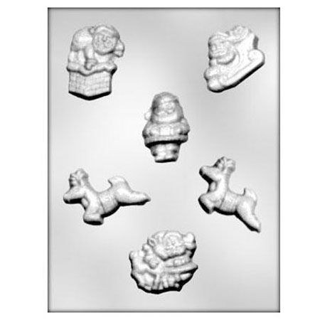 Ciocolaterie - Matrite, Ustensile - Decor Craciun 5 modele - Matrita Plastic Ciocolata