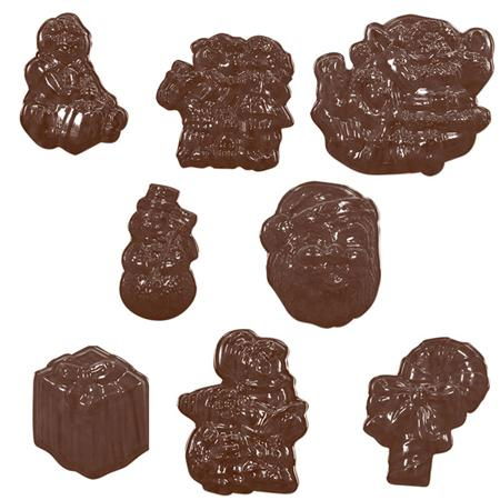 Ciocolaterie - Matrite, Ustensile - Decor Craciun 8 modele  - Matrita Plastic Ciocolata