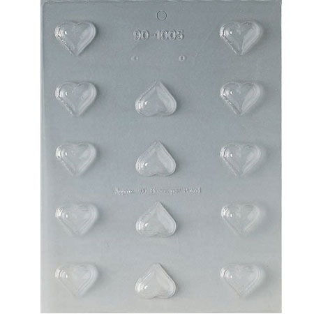 Ciocolaterie - Matrite, Ustensile - Decor Inimioare Ø 3 cm - Matrita Plastic Ciocolata