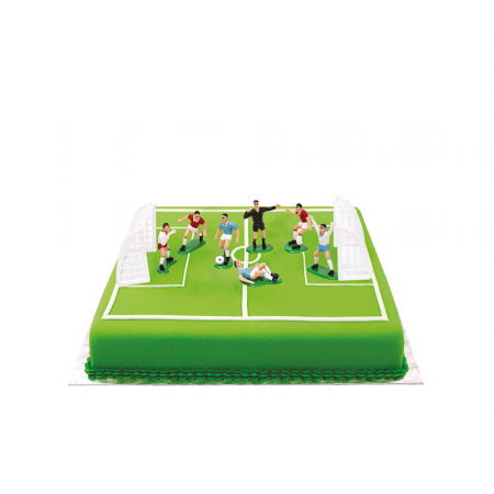 Ustensile si Accesorii Tort - Decor Necomestibil Tort, Set Figurine Fotbal Ø 4.5 - 8 cm, 9 Piese