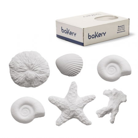 Decoratiuni Comestibile, Decor Tort - Decor Zahar - Creaturi Marine Ø 2.5, 3 si 5 cm, 6 modele, 45 buc