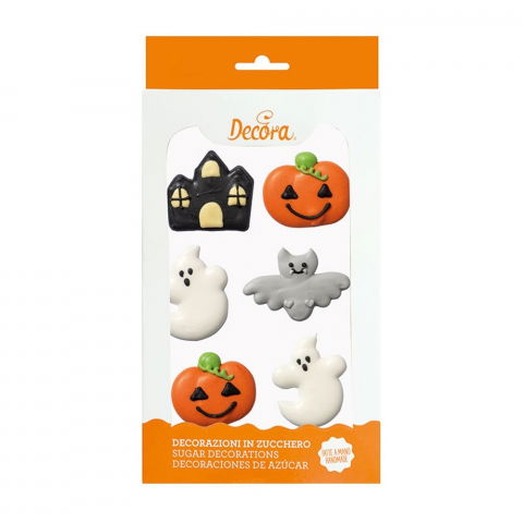 Decoratiuni Comestibile, Decor Tort - Decor Zahar - Figurine Halloween Fantasy Ø 3.5 cm, 4 modele, 6 buc