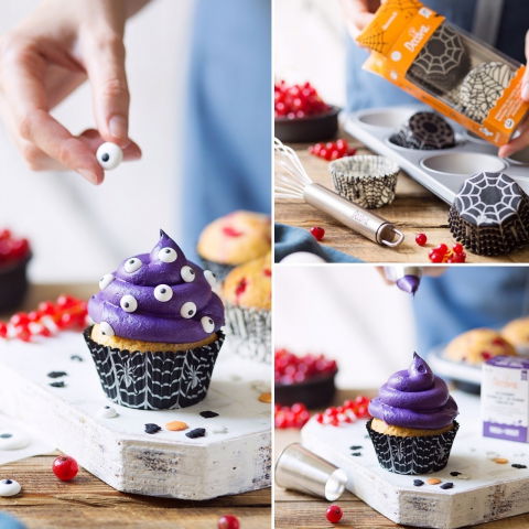 Decoratiuni Comestibile, Decor Tort - Decor Zahar - Ochi Ø 1, 1.5 si 2 cm, 30 buc