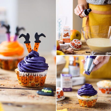 Decoratiuni Comestibile, Decor Tort - Decor Zahar - Vrajitoare Ø 3.5 cm, 4 modele, 6 buc