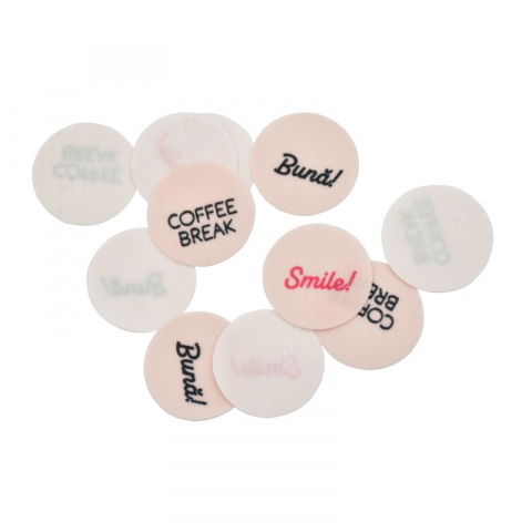 Decoratiuni Comestibile, Decor Tort - Decoruri Comestibile Cappucino Rotund Ø 2.5 cm, 280 buc