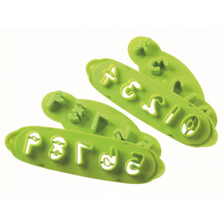 Decupatoare - Bare Decupare cu Extractor Cifre Ø 3.5 cm, Material Plastic, Set 2 Buc