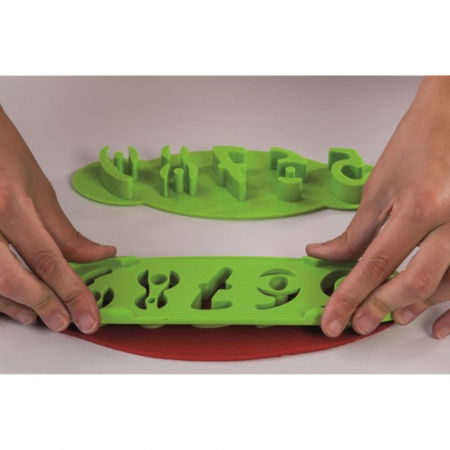 Decupatoare - Bare Decupare cu Extractor Cifre Ø 4.5 cm, Material Plastic, Set 2 Buc