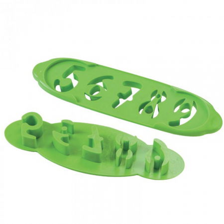 Decupatoare - Bare Decupare cu Extractor Cifre Ø 4.5 cm, Material Plastic, Set 2 Buc