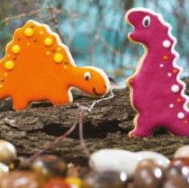 Decupatoare - Dinozauri - Decupatoare Plastic Ø 9 si 10 x H 2.2 cm, Set 2 Buc