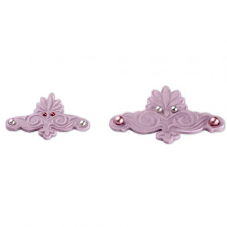 Decupatoare Dantela, Plachete, Rame Decor - Dantele sau Decor Ø 5 si 7 cm - Decupatoare Plastic cu Extractor, Set 2 Buc