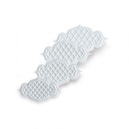 Decupatoare Dantela, Plachete, Rame Decor - Plachete sau Rame Decor 2 Modele, Ø 6 - 8.5 cm -Decupatoare cu Extractor, Set 12 Buc