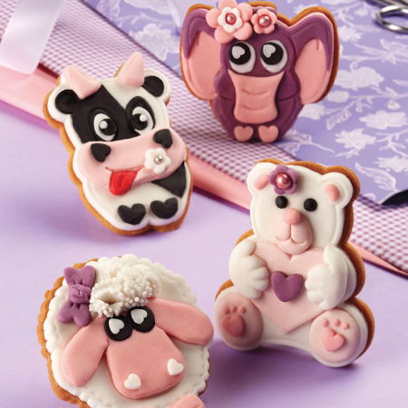 Funny Animals - Decupatoare Plastic cu Extractor Ø 8 cm, Set 4 Buc [5]