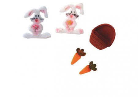 Biscuiti sau Decoruri Paste - Decupatoare Plastic cu Extractor Ø 3.3 - 4.6 cm, Set 3 Buc [3]