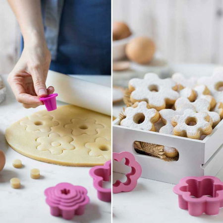 Decupatoare Floare Ø 1.5 - 8 x H 2.2 cm, Set 6 Buc [2]