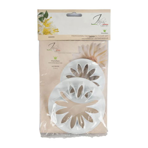 Decupatoare Flori, Fluturi - Gerbera / Daisy Flower Cutters for Fondant, Set of 2 pcs, Ø 7 and 9 cm
