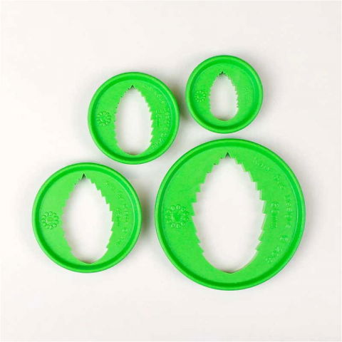 Ustensile Decorare Tort - Decupatoare Frunze - Set 4 Buc