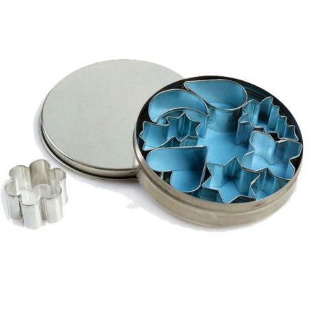 Decupatoare Diverse - Forme Mixte - Decupatoare Inox Ø 3 - 3.5 x H 3 cm, Cutie 8 Buc