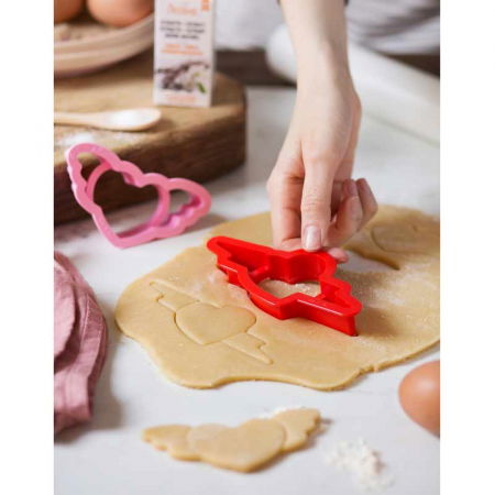 Decupatoare Love Plastic, Ø 10 si 12 x H 2.2 cm, Set 2 Buc  [2]