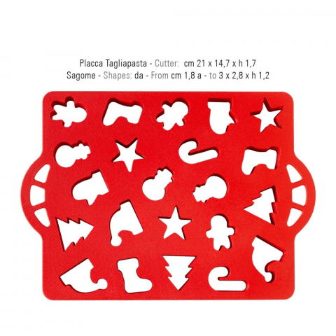Decupatoare Plastic Craciun - Mini Fursecuri 1.8 - 3 x 2.8 x H 1.2 cm [2]