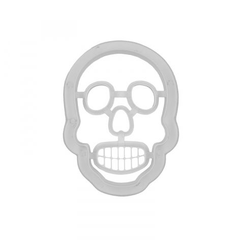 Cofetarie - Ustensile - Decupatoare Plastic Halloween - Craniu, 6 x 9 x H 2.2 cm