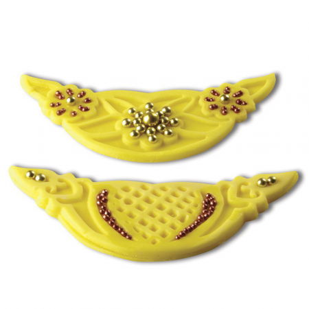 Decupatoare Dantela, Plachete, Rame Decor - Dantela 10 x 5 cm - Decupator cu 2 Marcatoare Plastic, Set 3 Buc