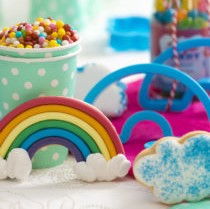 Cofetarie - Ustensile - Curcubeu si Nor - Decupatoare Plastic Ø 11 si 7 x H 2.2 cm, Set 2 Buc