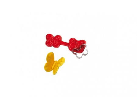 Fluture - Decupator Inox si Mulaj Silicon, 3 x 2.3 cm [2]