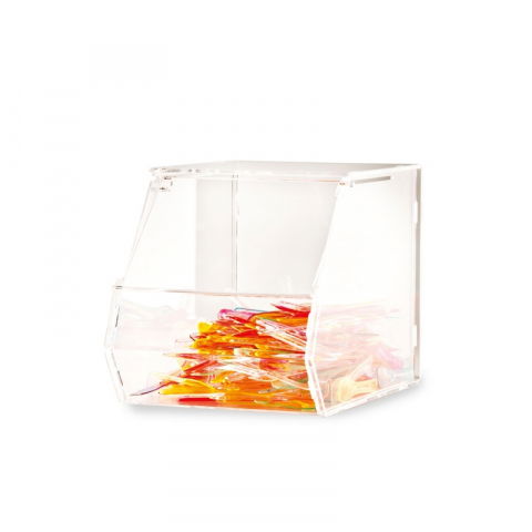 Cofetarie - Ustensile - Dispenser Lingurite, Plexiglas Transparent, 19 x 28 x H 20 cm