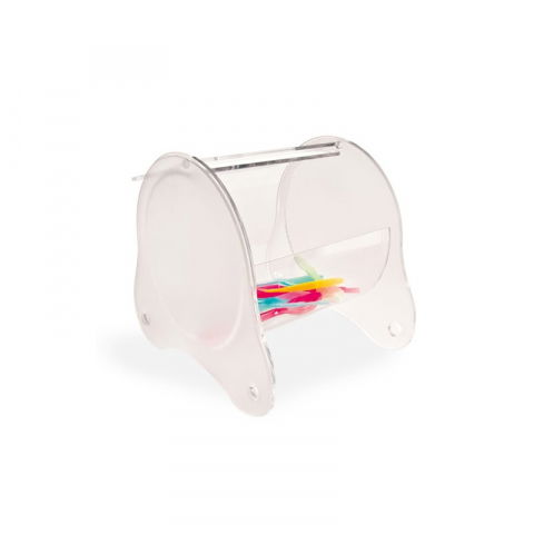 Cofetarie - Ustensile - Dispenser Lingurite, Plexiglas Transparent, 24.5 x 19.5 x H 22 cm