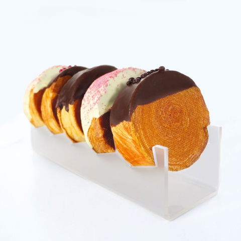 Ambalaje, Etichete, Suporturi - Display New York Rolls, Plexiglas Transparent, 30 x 7.5 x H 7 cm