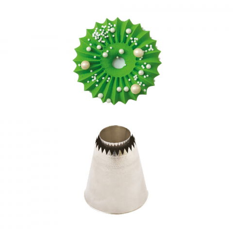 Duiuri si Sprituri Decorare - Dui / Sprit Inox, Model Rozeta Inchisa, Ø 3 x H 6 cm