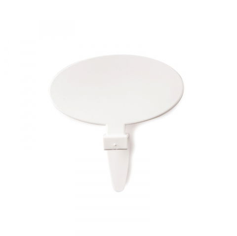 Ambalaje, Etichete, Suporturi - Etichete Pret/Arome Personalizabile Material Plastic Alb, 11.3 x 6.3 x H 12 cm, Set 30 buc