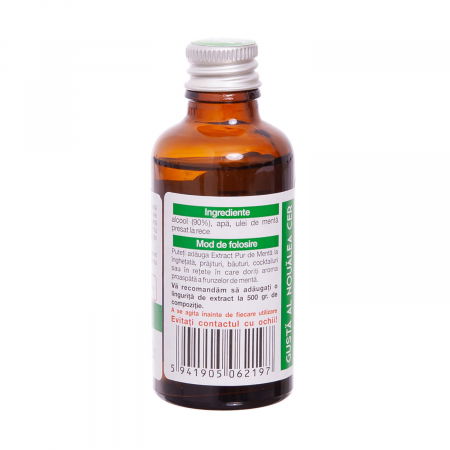 Extracte, Arome, Esente - Extract Pur de Menta, 50 ml